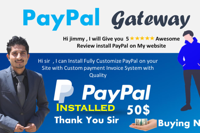 I will add paypal payment gateway on your website