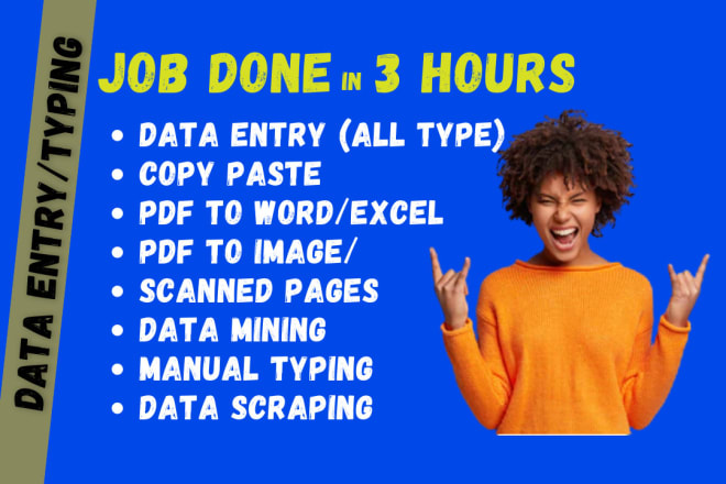 I will assist you in online and offline data entry and copy paste work