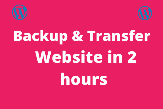 I will backup and transfer your website or hosting