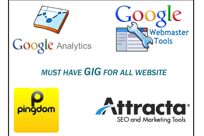 I will basic SEO Google Analytic, Webmaster, PingDom, Attracta must have 4 new site