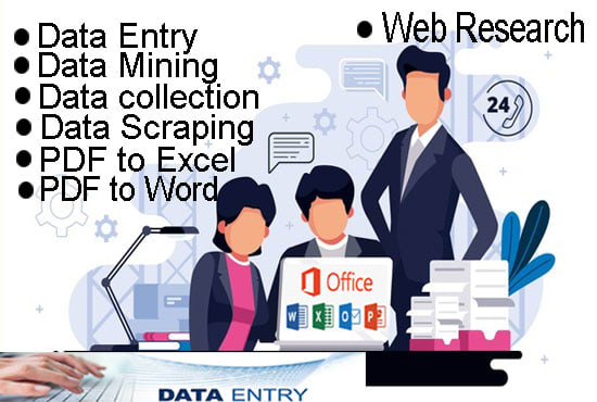 I will be performed awesome data entry projects within 24 hours