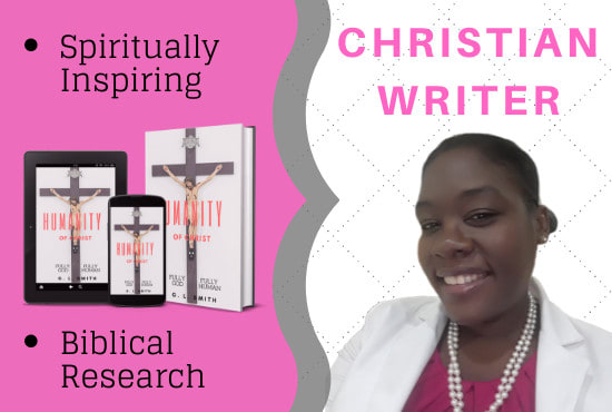 I will be your christian ebook ghostwriter and editor