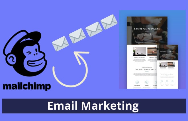 I will be your email marketing manager on mailchimp