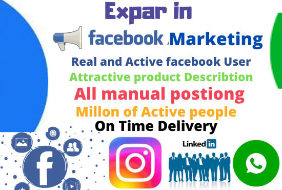 I will be your facebook marketing specialist in USA