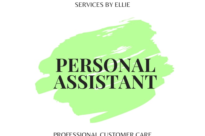 I will be your freelance personal assistant