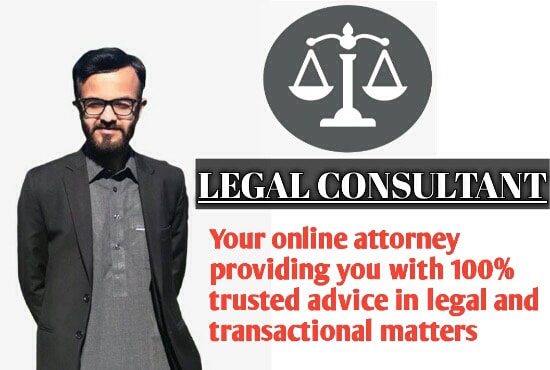I will be your online lawyer, consultant and reviewer