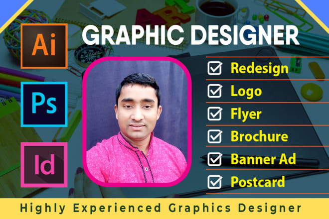 I will be your personal expert graphic designer, graphic artist