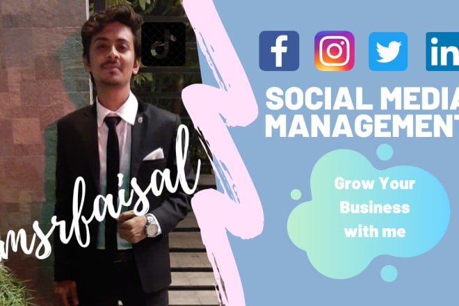 I will be your social media manager pro