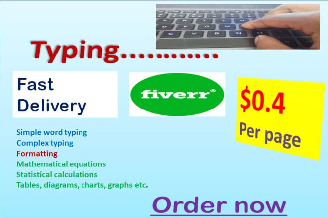 I will be your typing expert