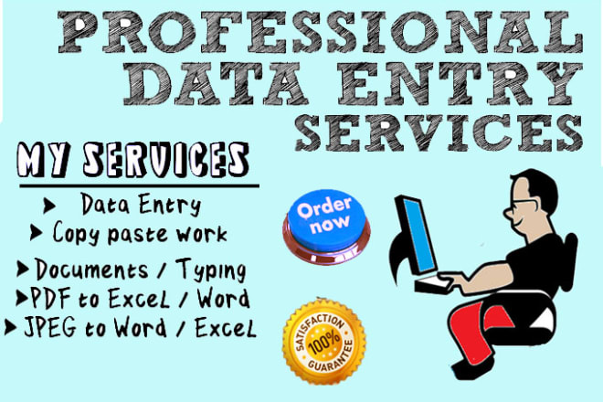 I will be your virtual assistant and online data entry operator in 10 hr