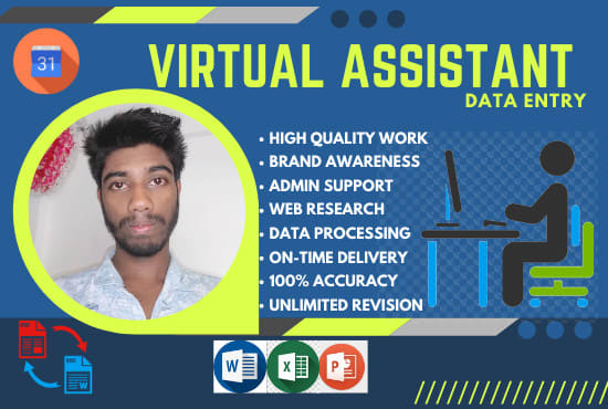 I will be your virtual assistant for data entry job, typing and convert pdf to excel