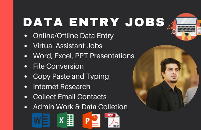 I will be your virtual assistant for data entry services