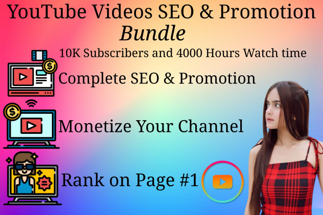 I will be your youtube channel manager and will do organic videos promotional marketing