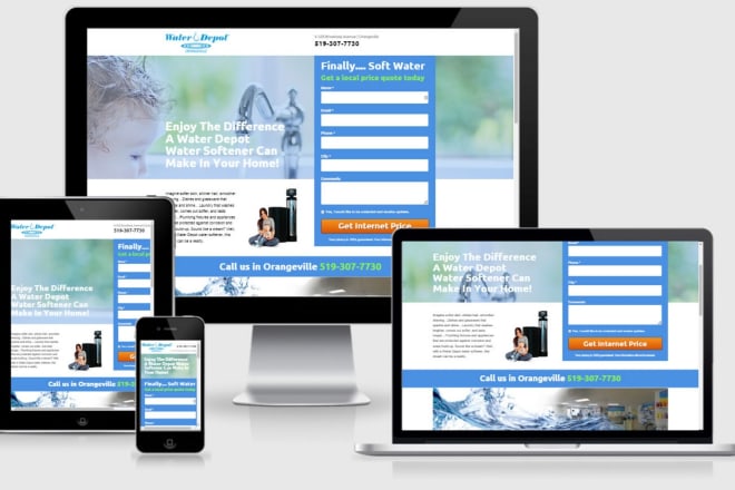 I will build a attractive landing page for your business