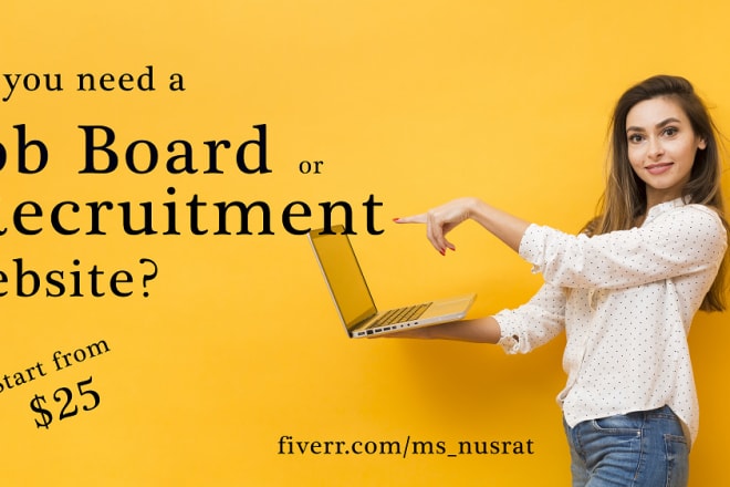 I will build a job board or recruitment directory website for you