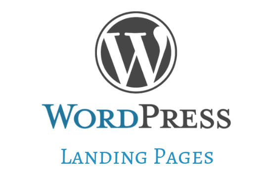 I will build a landing page using the wordpress theme, divi