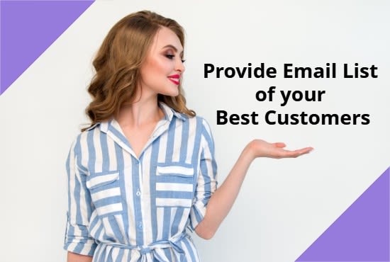 I will build an email list of your best customers