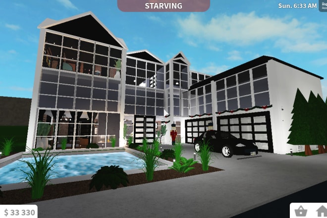 I will build any type of roblox bloxburg house or cafe