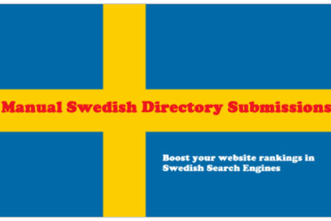 I will build backlinks from swedish sites for sweden seo, swedish directory