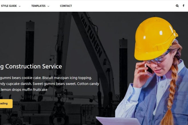 I will build construction website, remodeling website on wordpress platform