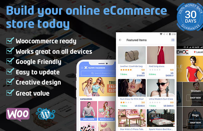 I will build ecommerce website in wordpress woocommerce