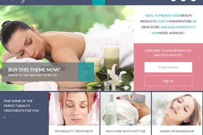 I will build hair extension beauty salon and spa website