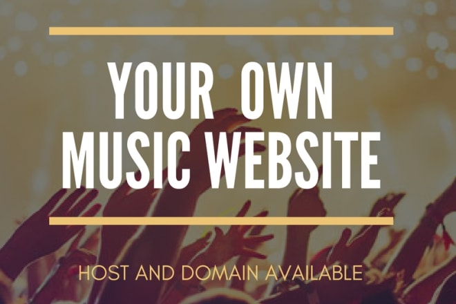 I will build music website for music artist, producer, dj or band