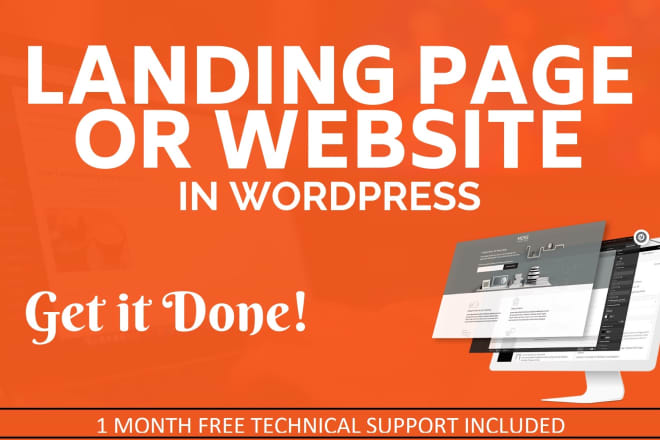 I will build pro wordpress landing page or website