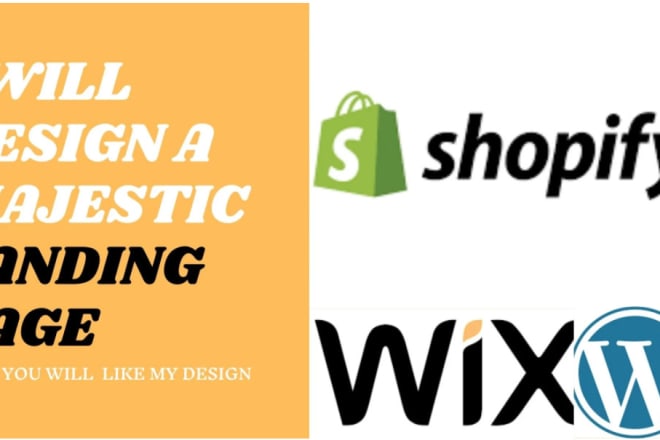 I will build shopify landing page, wix, wordpress, clickfunnel, mailchimp landing page