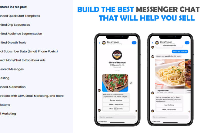 I will build the best messenger chatbot that will help you sell