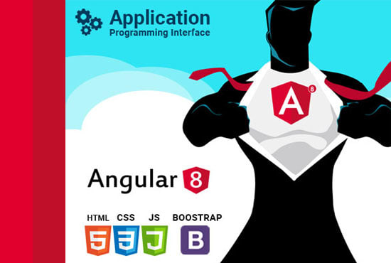 I will build web applications in angular 8 and API integration