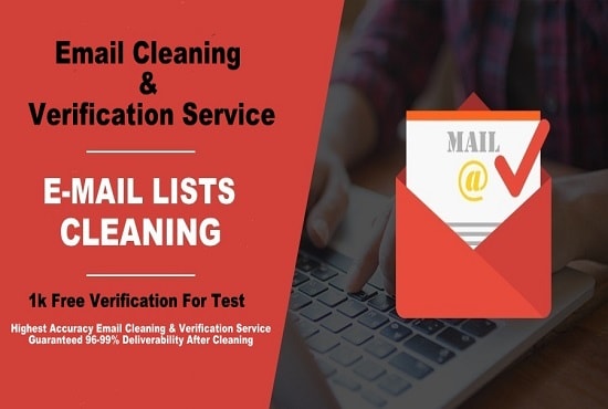 I will check duplicate, verify and clean your dirty email list