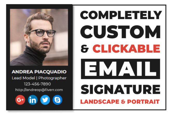 I will clickable email signature, clickable email signature, clickable email signature