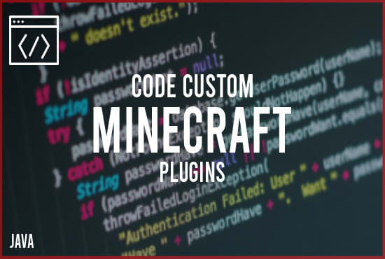 I will code custom minecraft plugins