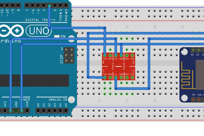 I will code your arduino and esp8266 boards and make schematic