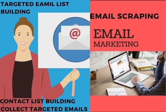 I will collect targeted email list and data collection