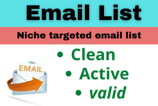 I will collect verified bulk email list for email marketing