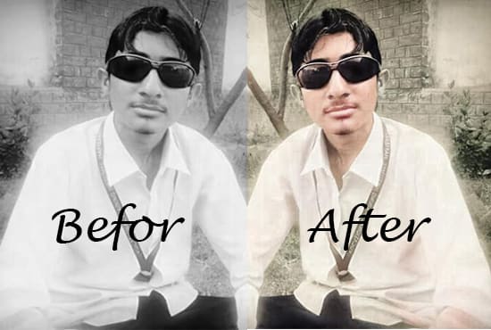 I will colorize your black and white photo, restore photo