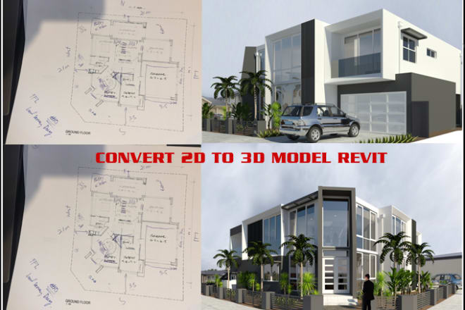 I will convert 2d from your sketch to 3d revit model