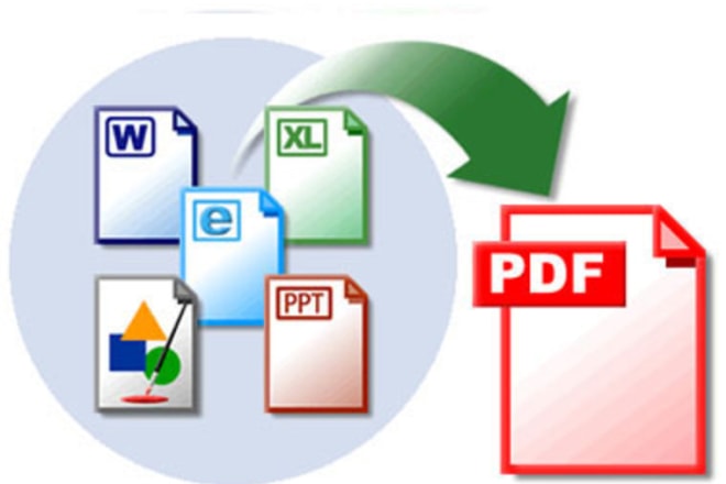 I will convert and save any file from any format, word, excel, powerpoint, publisher into an acrobat pdf format