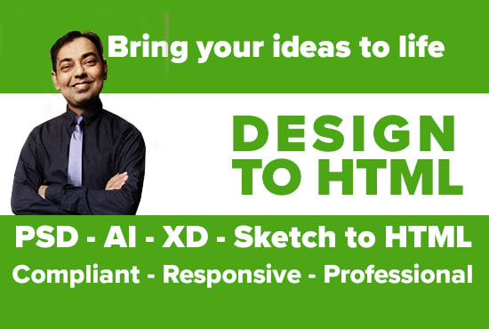I will convert any design to valid HTML and CSS
