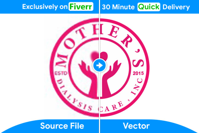 I will convert any file to vector, transparent,high resolution