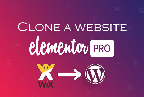 I will convert clone wix website to wordpress website