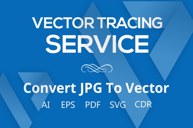 I will convert jpg to vector, ai, eps, PDF cdr