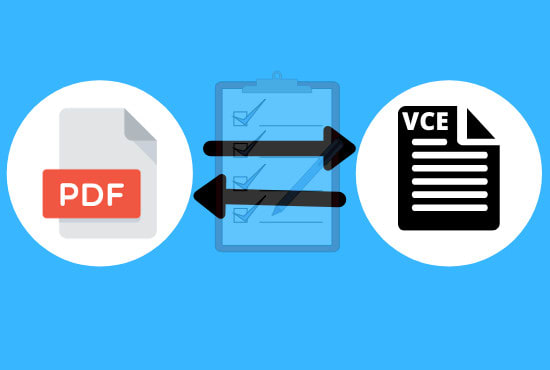 I will convert pdf exam into vce or vce to pdf
