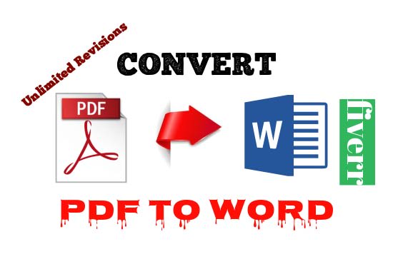 I will convert pdf to word