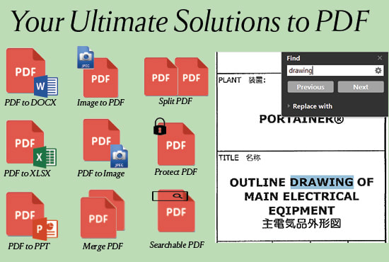 I will convert PDF to word, edit and make searchable PDF