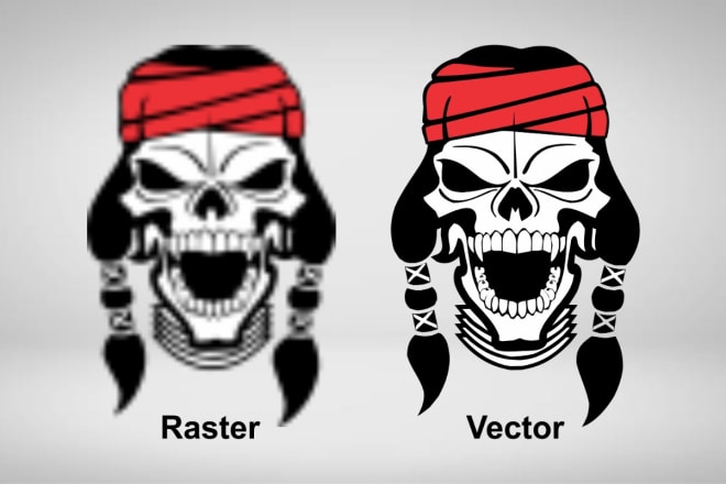 I will convert raster to vector logo, image tracing,redraw