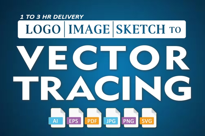 I will convert to vector ai, eps, pdf, svg, png, jpg vectorize logo