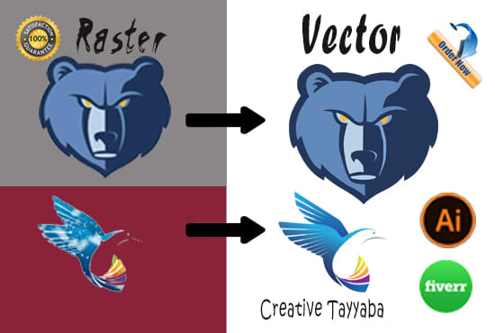 I will convert, vectorize, trace, redraw, recreate logo or image in adobe illustrator
